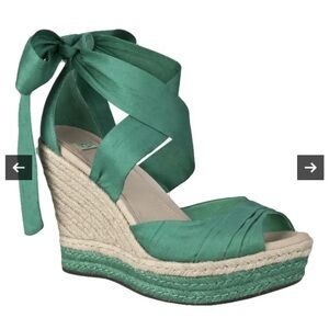 UGG Green Wedge Sandals